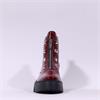 Wonders Bristol Front Zip Stud Boot - Burgundy Patent